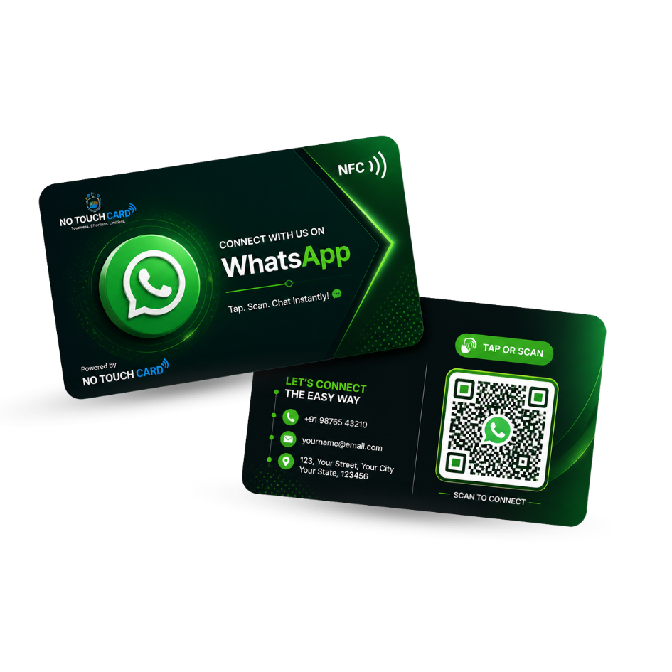 WhatsApp NFC Card – Smart Tap & Scan Instant Chat Card